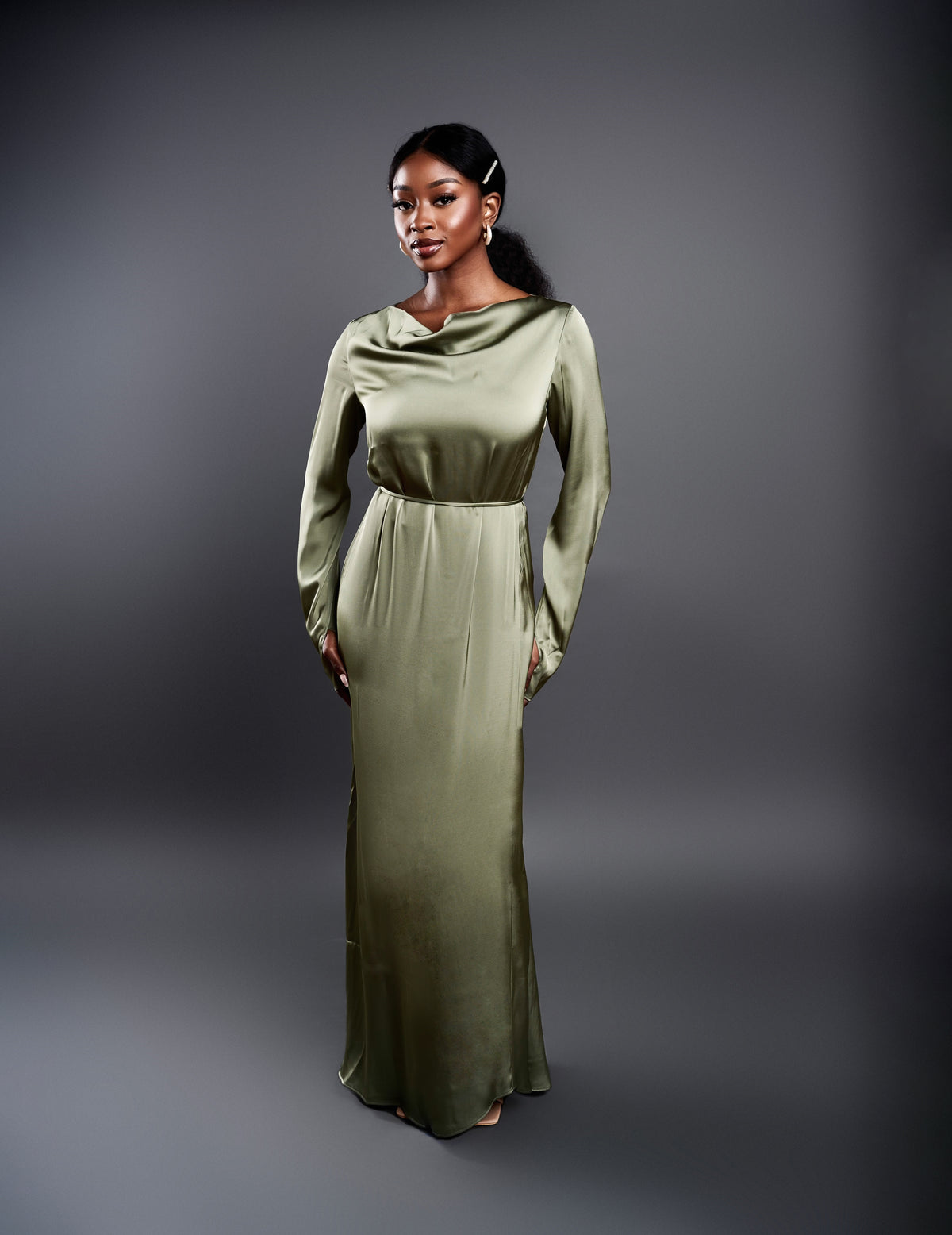 Raya Maxi dress - Olive Modest Bella Raya Maxi dress - Olive Modest Bella