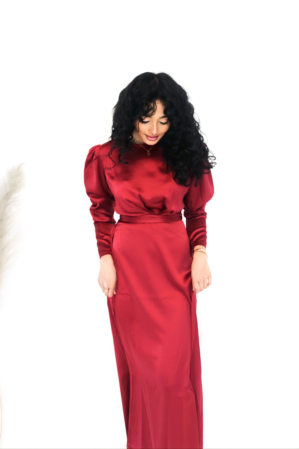 Burgundy Modest Satin Dress Modest Bella Burgundy Modest Satin Dress Modest Bella