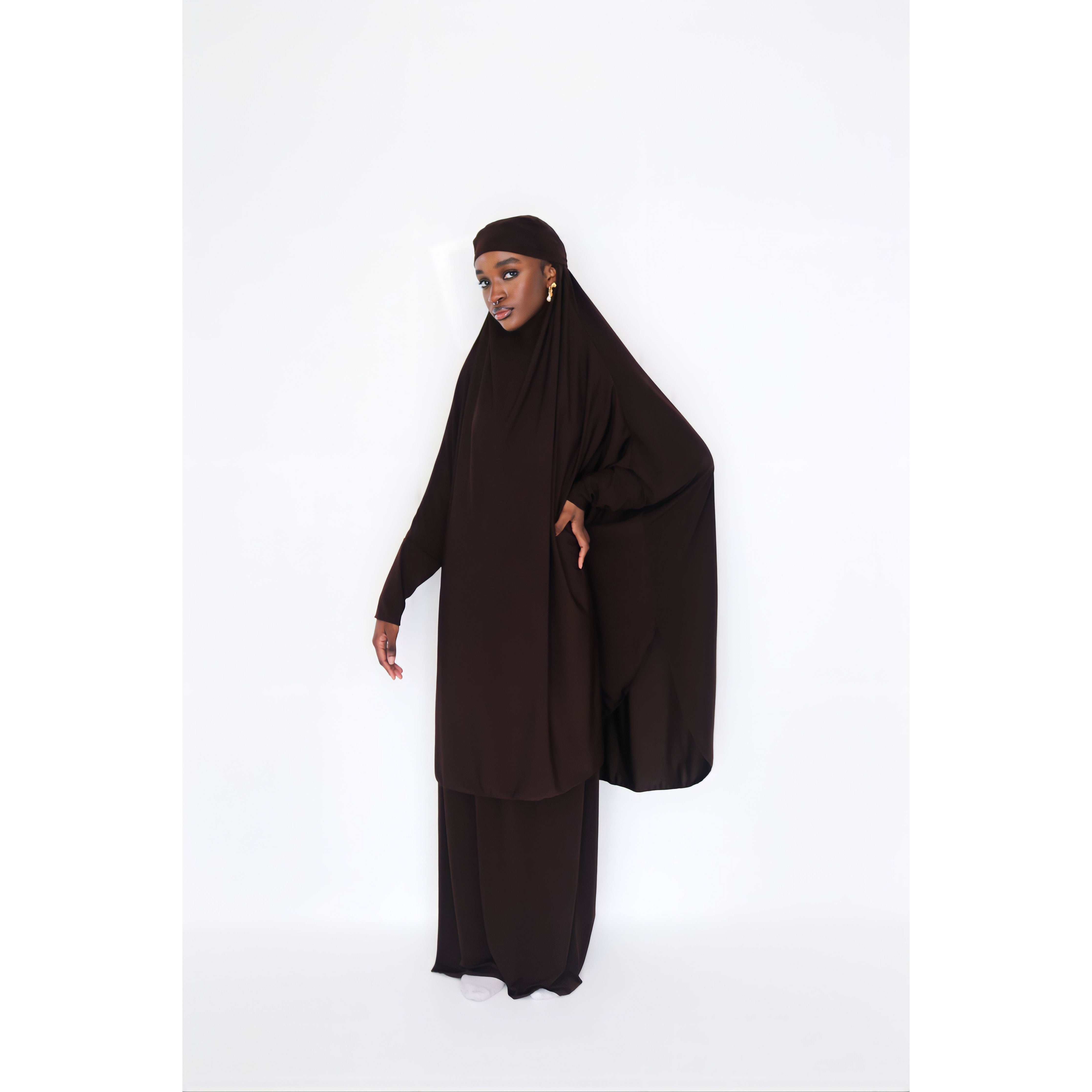 Coffee Jilbab / Dark Brown/ Prayer Set – Modest Bella